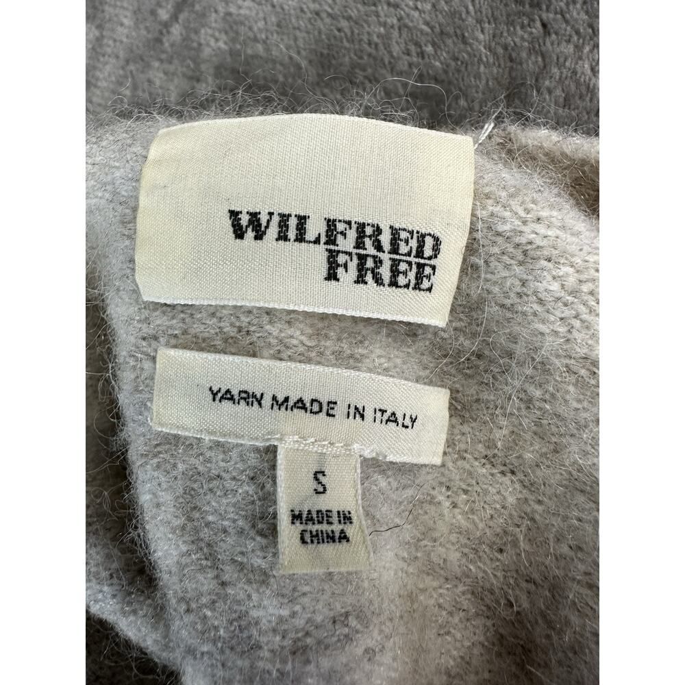 Aritzia Wilfred Free Aronson Alpaca Wool Blend Oatmeal Color Cardigan sz Small - Picture 8 of 10